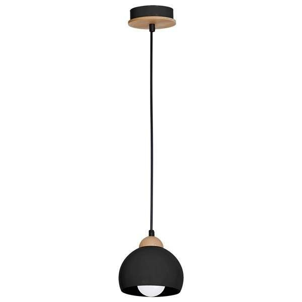Lampa wisząca nowoczesna zwis kula DAMA I czarny śr. 15cm
