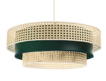 Lampa w stylu Boho Rotang z naturalnego ratanu- średnica 60 cm 