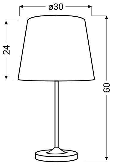 Lampka stołowa szara w paski Segin 41-18994
