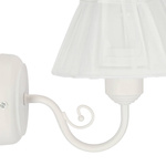 Kinkiet ścienny biały abażur z organzy 40W E27 Zefir Candellux 21-73785