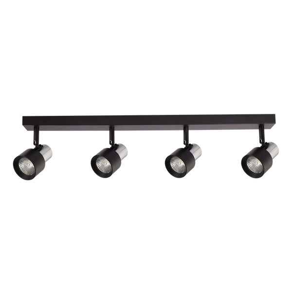 Lampa Sufitowa Cino 4xGU10 Czarny + Chrom
