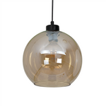 Nowoczesna lampa wisząca pojedyncza SOFIA AMBER 1xE27