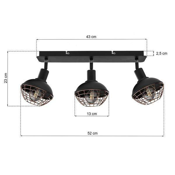 Lampa sufitowa LOGAN 3xE14 ML4611