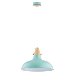 Lampa wisząca ALFA SOLO MIĘTOWA 1xE27 40cm | 61268