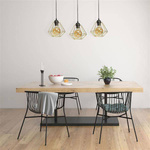 Lampa wisząca INDUSTRIALNA LUPO BLACK/GOLD 3xE27 MLP6271