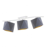 Plafon DIAMENT GOLD z geometrycznymi abażurami