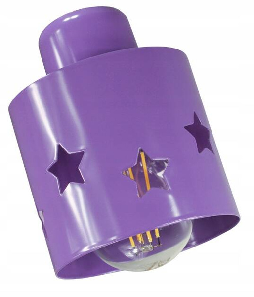 Lampa sufitowa do pokoju dziecka fioletowa Star Loft 3