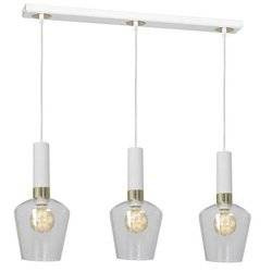 Nowoczesna lampa wisząca listwa ROMA WHITE MLP6488