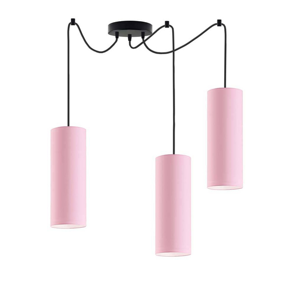 Lampa do pokoju dziecięcego fioletowe abażury typ pająk VIZELA T3