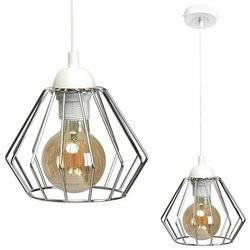 INDUSTRIALNA lampa wisząca NORMAN WHITE 1xE27 MLP6260