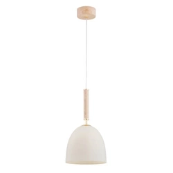 Lampa wisząca ALFA TAVOS DREWNIANA 1xE27 23cm | 61208