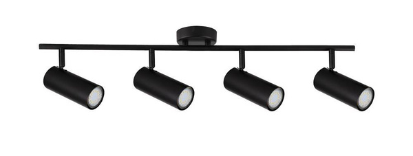 Lampa czarna ścienna/sufitowa spot 4x15W Colly 94-01641