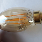 Żarówka FILAMENT LED E14 4W ciepła 2200K świeczka płomyk VINTAGE