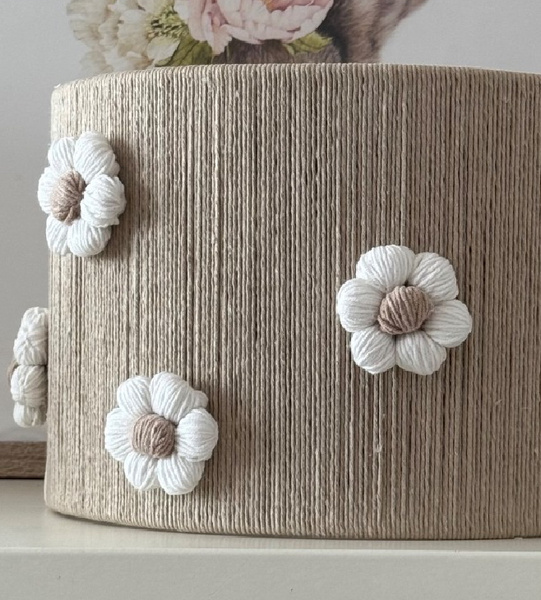 Lampa wisząca do pokoju dziewczynki w stylu Boho Stokrotki 30 cm