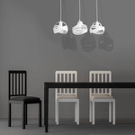 Nowoczesna lampa wisząca CORONA WHITE 3xE27 MLP4778