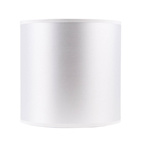 Lampa wisząca biała tkany abażur Atlanta 31-00637