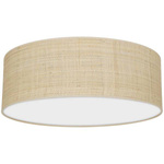 Lampa sufitowa MARSHALL WHITE / RATTAN 3xE27