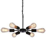 Sparta lampa wisząca czarny 6X60W E27 36-09395 