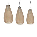 Lampa wisząca listwa kropla PETRA bursztynowy ML5483