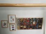 Półka na resoraki Hot Wheels drewniana organizer do pokoju dziecka naturalna 72