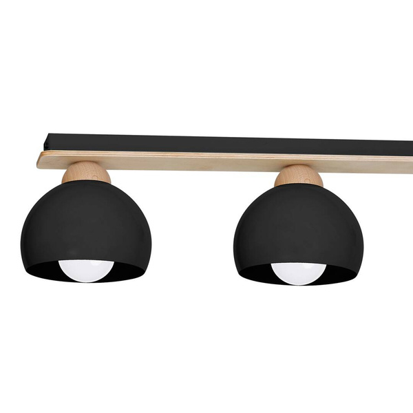 Lampa sufitowa nowoczesna DAMA czarny szer. 64cm