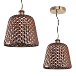 Nowoczesna lampa wisząca RIO miedziany ML5555