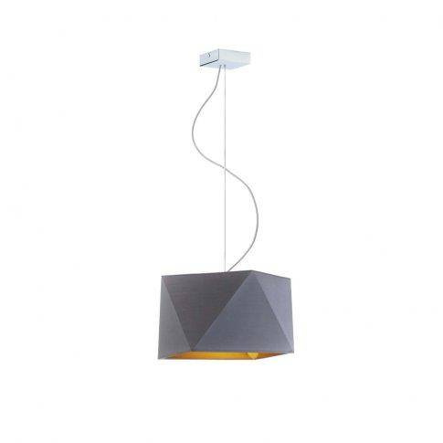 Nowoczesna lampa wisząca Diament Duży Gold złoty środek