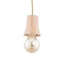 Drewniana lampa ARDEN drewno śr. 11cm