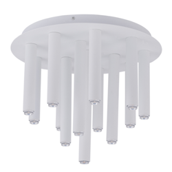 Lampa sufitowa nowoczesna rurki STALACTITE White  XIII biały śr. 34cm