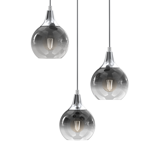 Lampa wisząca MONTE SILVER, MLP8323, srebrna, 3x60W E27
