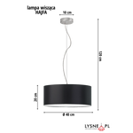 Lampa HAJFA fi - 40 cm do pokoju dziecięcego