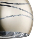 Lampa wisząca zwis NARVI srebrna śr. 30cm