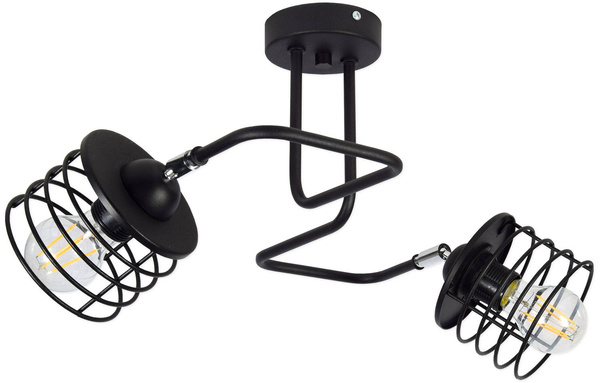 Lampa sufitowa do pokoju dziecka nowoczesna w stylu loft Edison Koszyk 2