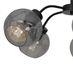 Nowoczesna lampa sufitowa SOFIA SMOKED 5xE27