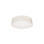Lampa sufitowa plafon z abażurem TURDA III biały/srebrny śr. 50cm