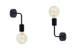  Lampa ścienna kinkiet do pokoju dziecka czarny w stylu loft Vanessa 1xE27