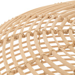 Lampa wisząca RATTAN M śr. 60cm E27 | naturalne drewno/biały