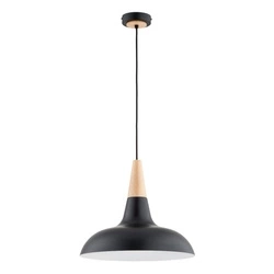 Lampa wisząca ALFA DORO CZARNA 1xE27 39cm | 61301