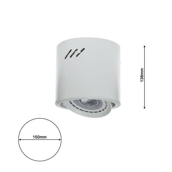 LAMPA SUFITOWA TUBO 1x12W LED AR111 ML226