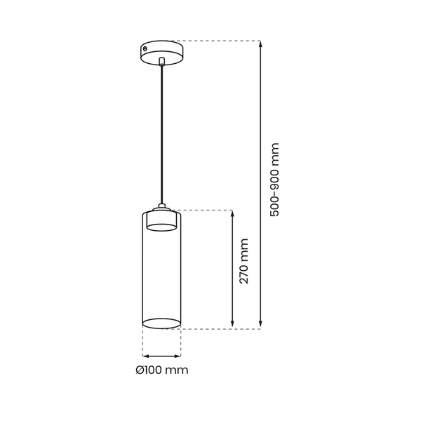 Lampa wisząca CLARISSA 1xGX53