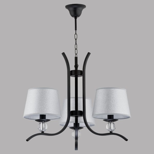 Nowoczesna lampa sufitowa BARNI III czarny śr. 53cm