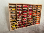 Półka na resoraki Hot Wheels drewniana organizer do pokoju dziecka 54 naturalna 