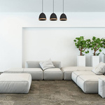 Lampa wisząca nowoczesna zwis STUDIO III czarny szer. 65cm