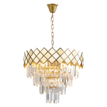 Lampa wisząca CARISMA, złoty/transparentny, 9x40W E14, ML8892