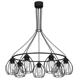 ŻYRANDOL Lampa Wisząca INDUSTRIALNA DON BLACK 7xE27 MLP752