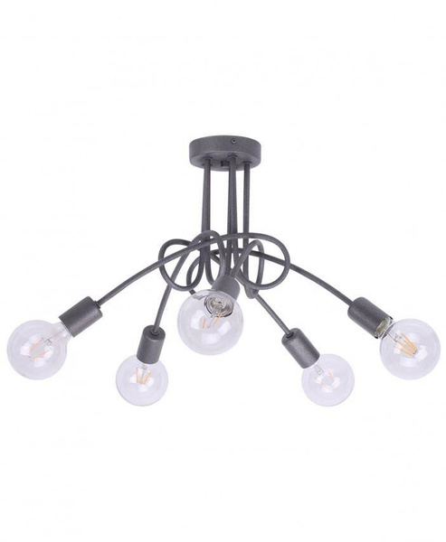 Lampa do pokoju dziecięcego fioletowa w stylu loft  Edison 5