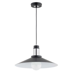 Lampa wisząca ALFA BOLERO DUO CZARNA 1xE27 40cm | 61279