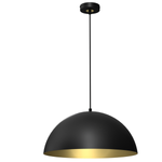 Lampa wisząca BETA, MLP7973, 45 cm, czarny/złoty, 1x60W E27
