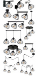Lampa ścienna kinkiet do pokoju nastolatka czarny druciak Loft Wire 1xE27