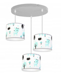 Lampa wisząca do pokoju dziecka 3-punktowa Bambi 3xE27 Led